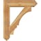 Ekena Millwork Balboa Arts and Crafts Rough Sawn Bracket w/ Offset Brace, Western Red Cedar, 8"W x 32"D x 38"H BKT0806X32X38BOA03RWR - alternate 3